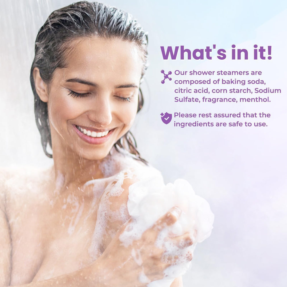 CalmNFiz Grapefruit Shower Steamer brings bright, energizing notes.