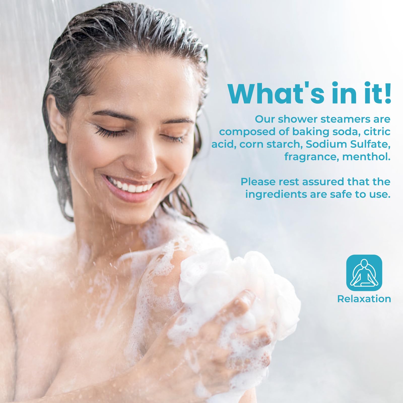 CalmNFiz lavender shower steamer for relaxation