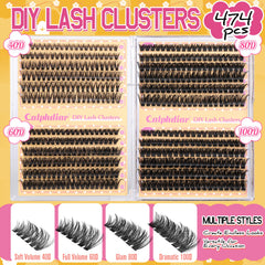 Calphdiar Lash Clusters 60D: mayor amplitud de mirada con curva D.
