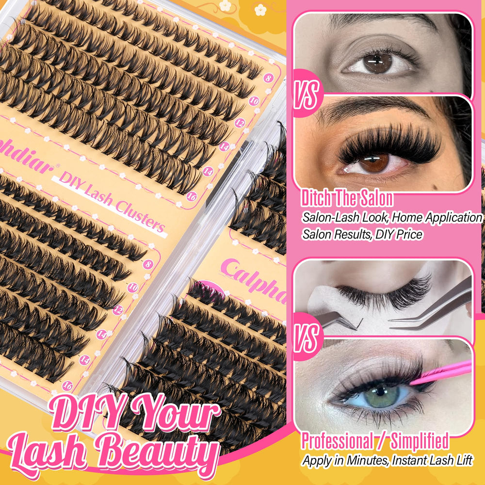 Calphdiar Lash Clusters ligeros: comodidad durante uso prolongado.