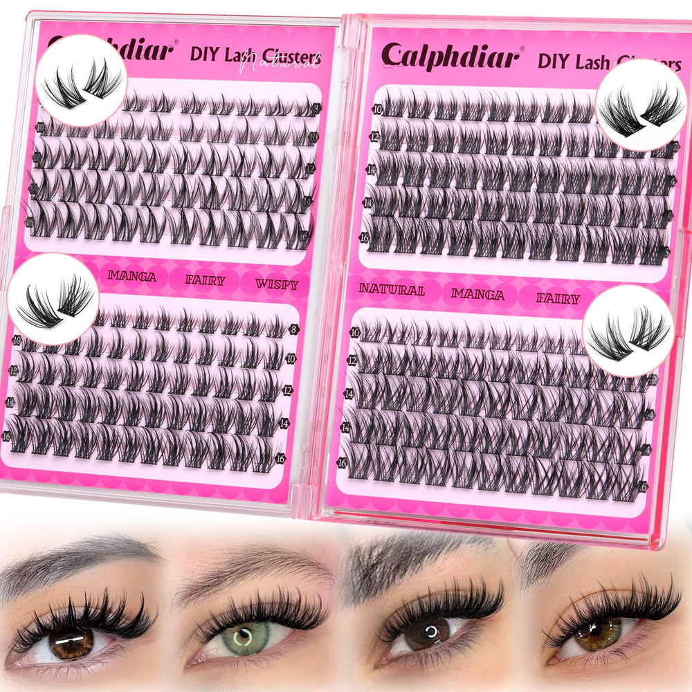 Calphdiar conjuntos de pestañas naturales sutiles para look diario suave.