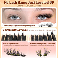 Calphdiar extensiones DIY ligeras y suaves para piel sensible
