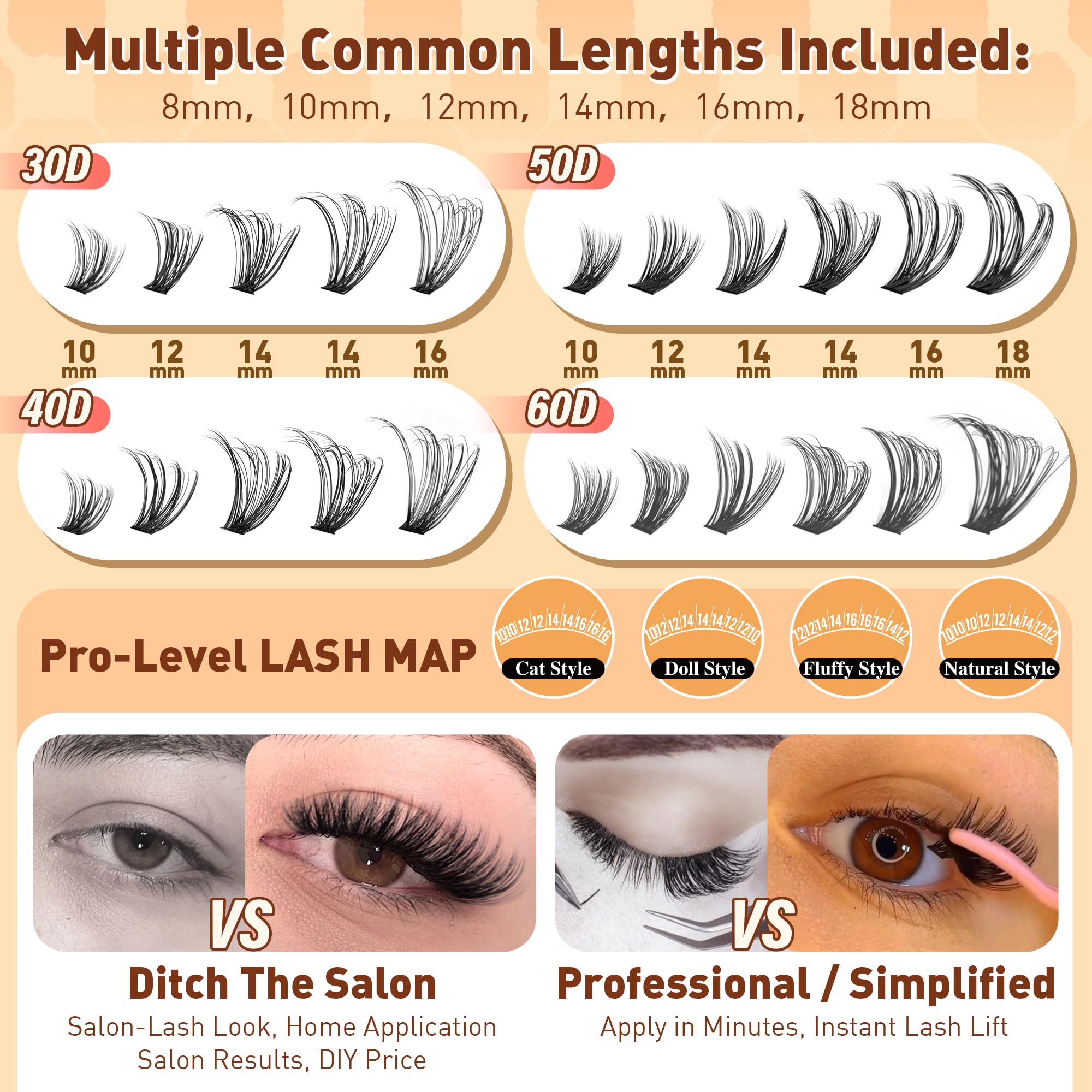 Calphdiar look natural diario con pestañas suaves