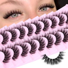 Calphdiar pestañas naturales esponjosas 14mm para un look suave