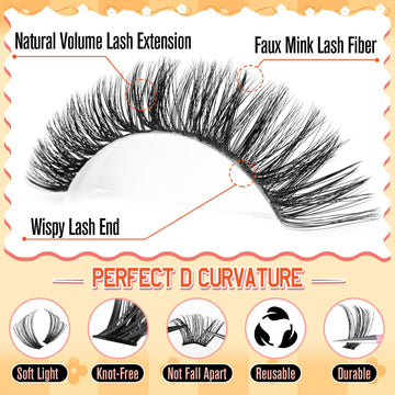 Pestañas calphdiar racimos, ideales para principiantes que buscan un look profesional en casa.