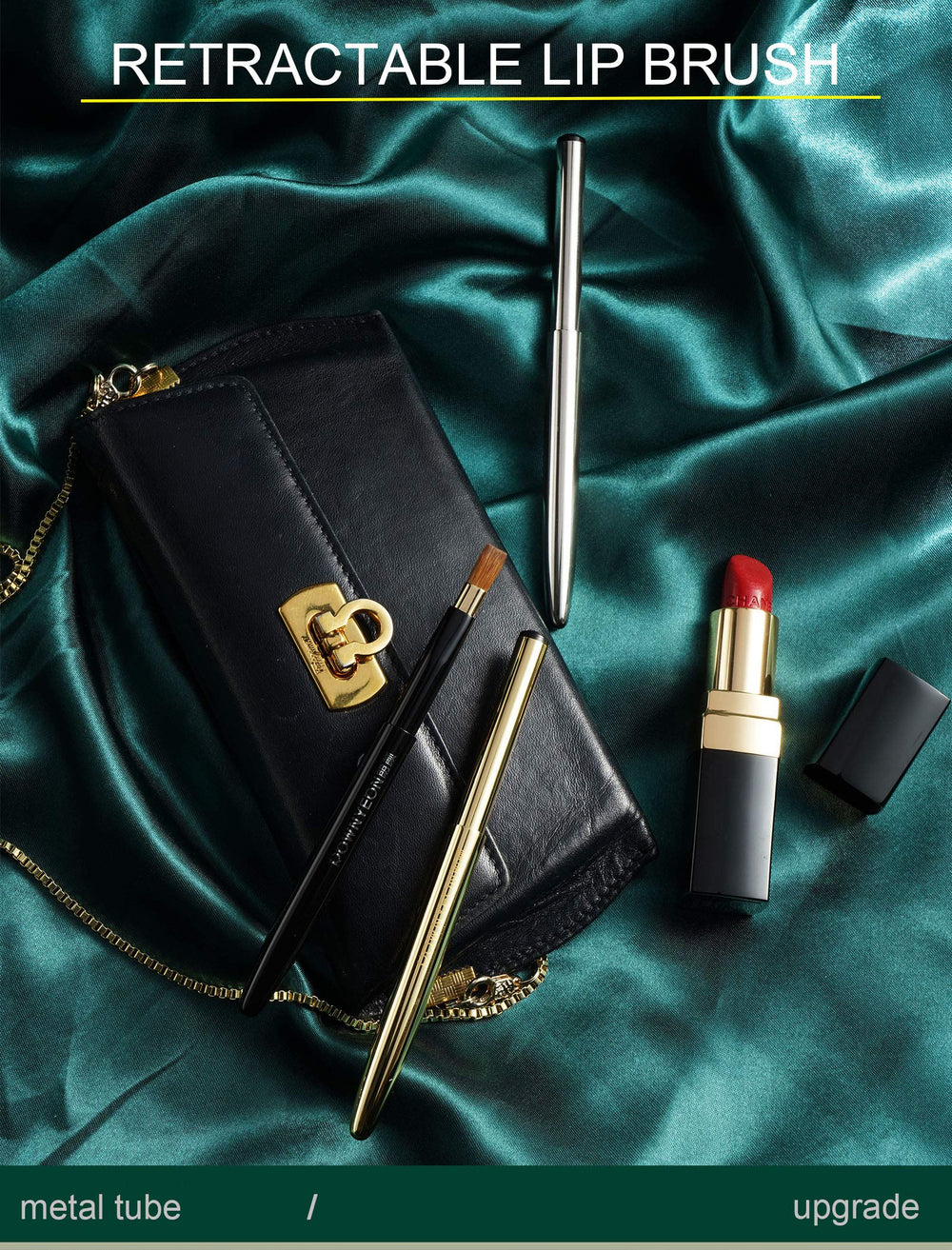 Camdeez Rownyeon brocha labios retráctil, perfecto para delinear y rellenar.