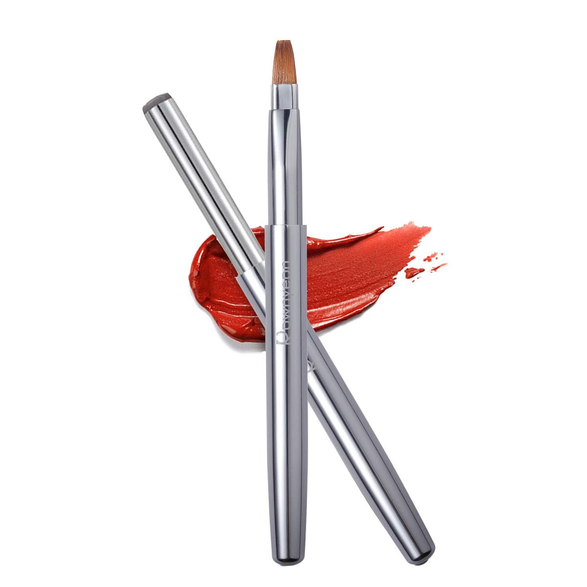 Camdeez Rownyeon brocha labios desplegable para viaje, aplicación precisa.