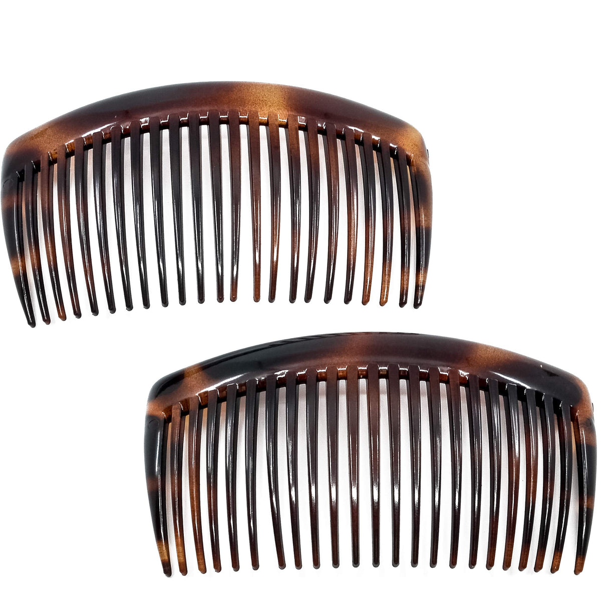 Camila Paris AD66/2, peineta francesa grande curva carey para cabello fino con agarre sólido.