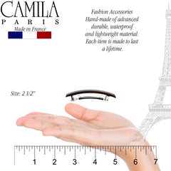 Camila Paris barrette acabado lujoso, aporta elegancia a cualquier peinado