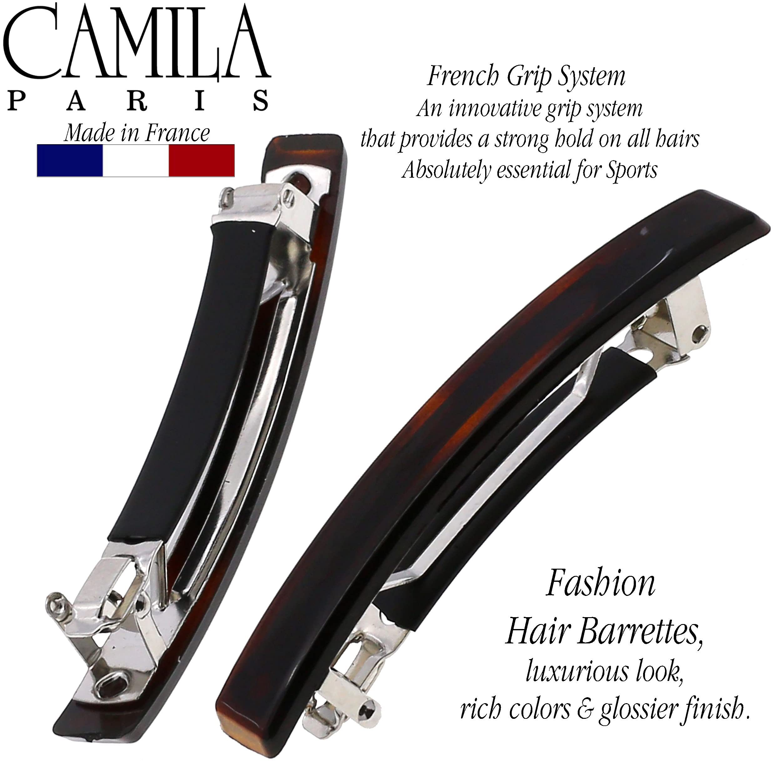 Camila Paris barrette uso diario, sujetar cabello cómodo durante todo el día