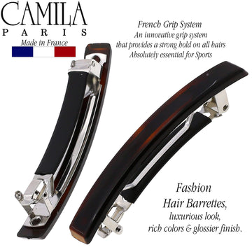 Camila Paris barrette uso diario, sujetar cabello cómodo durante todo el día