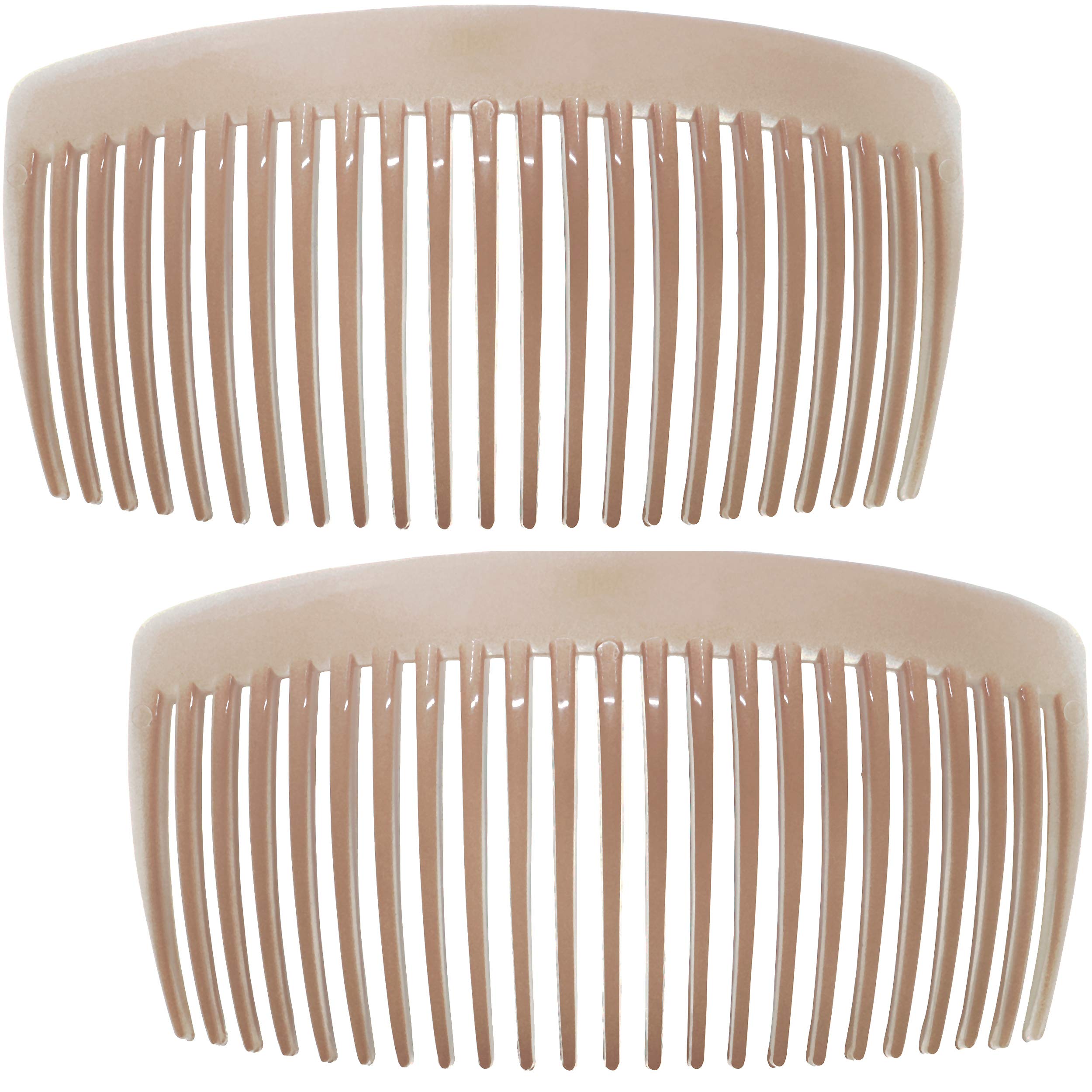 Camila Paris CP2912: peine lateral francés grande en tono natural para recogidos elegantes.