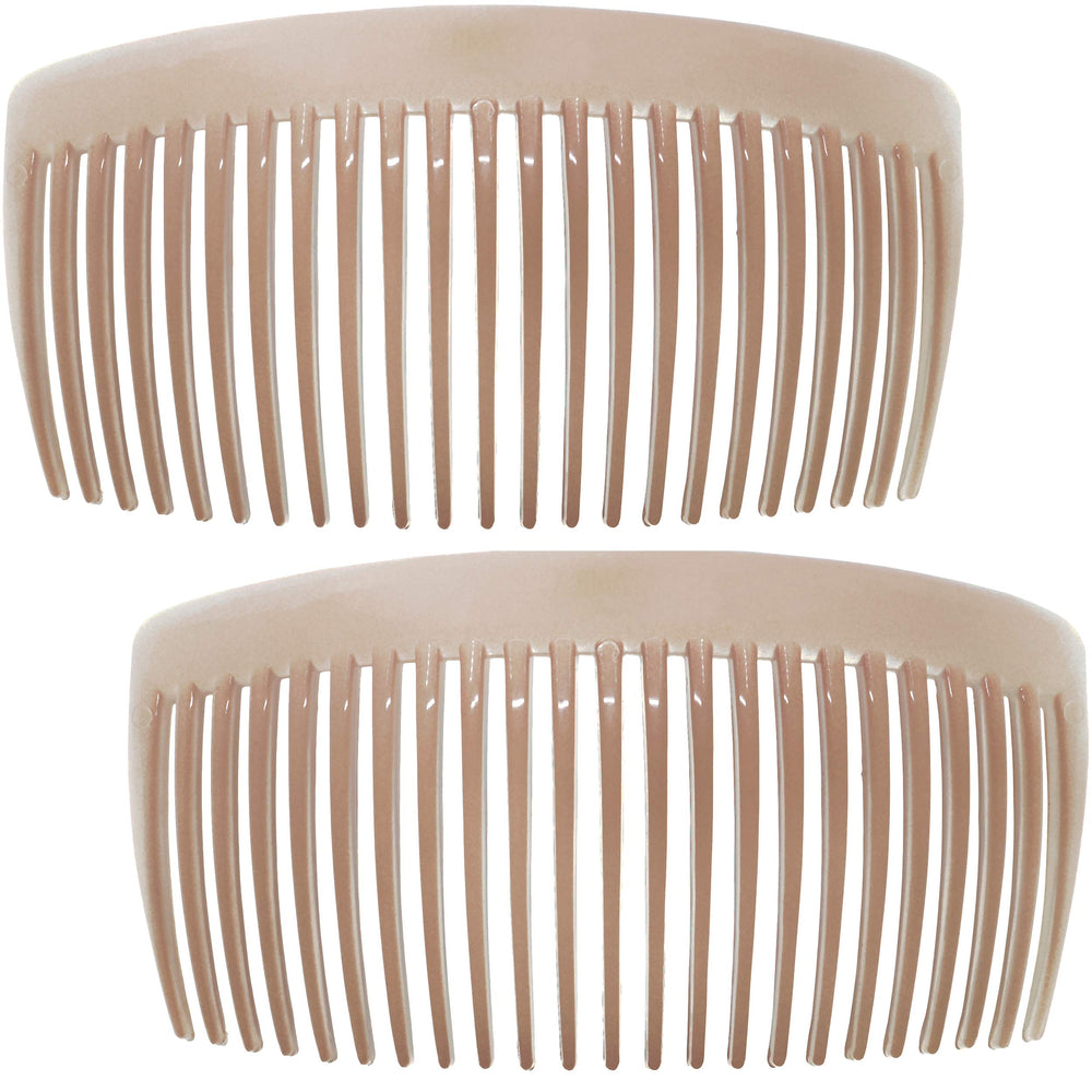 Camila Paris CP2912: peine lateral francés grande en tono natural para recogidos elegantes.