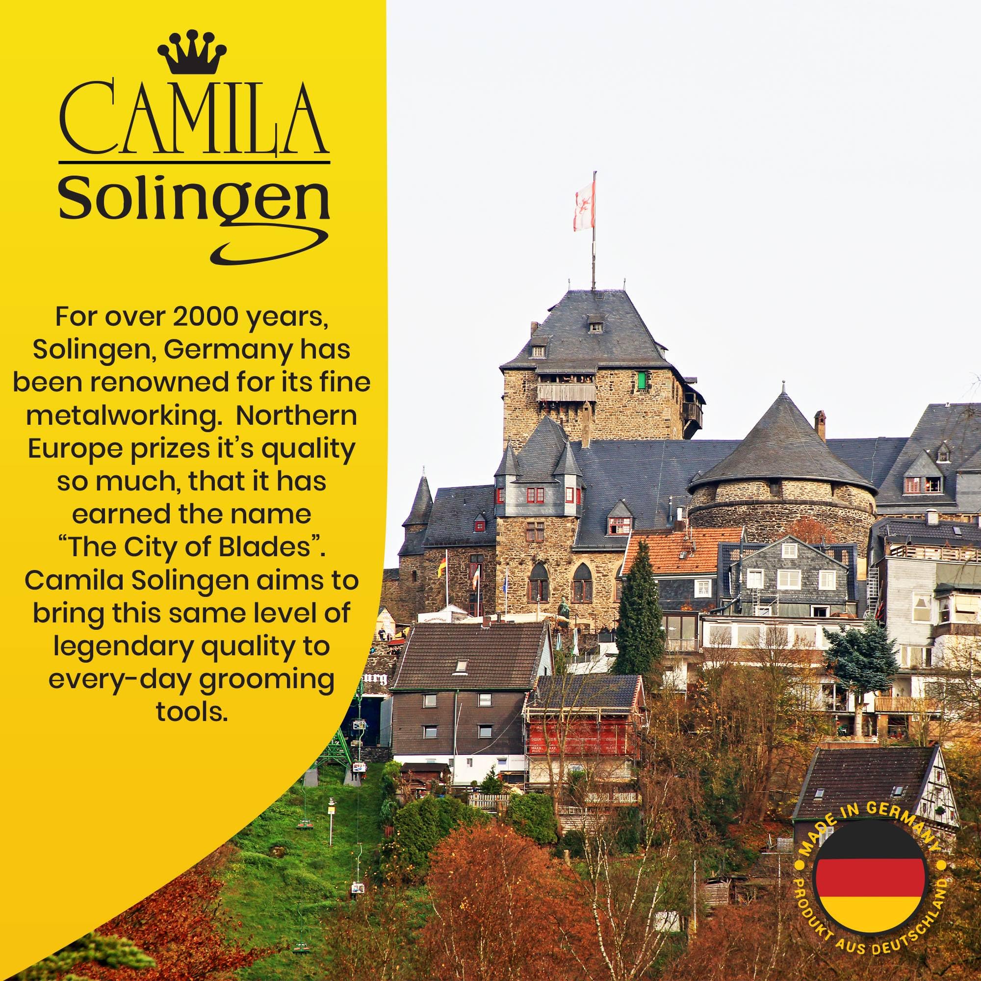 Hecho en Solingen, Alemania: Camila Solingen CS19, artesanía metalúrgica duradera.