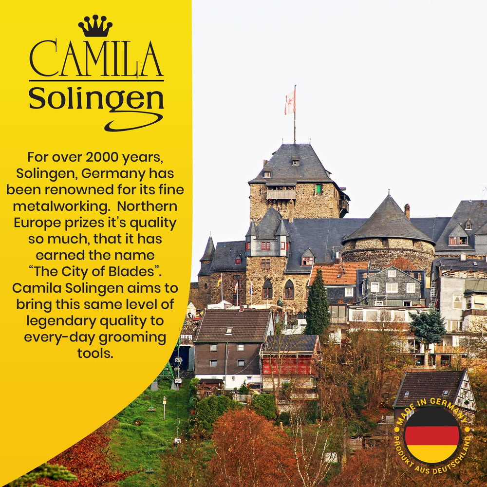 Hecho en Solingen, Alemania: Camila Solingen CS19, artesanía metalúrgica duradera.