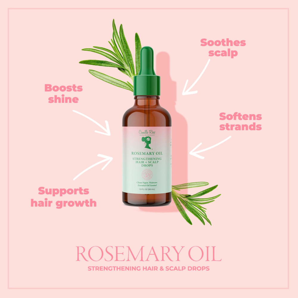 Camille Rose Aceite Romero, masaje en la cabeza para estimular la circulación.