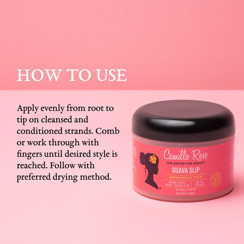 Camille Rose Guava Whipped Hair Cream – control del frizz en cabellos de todo tipo