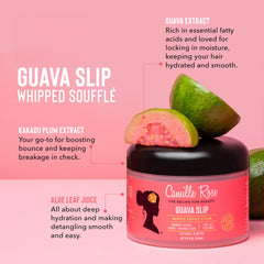 Camille Rose Guava Whipped Hair Cream – definición de rizos y brillo saludable