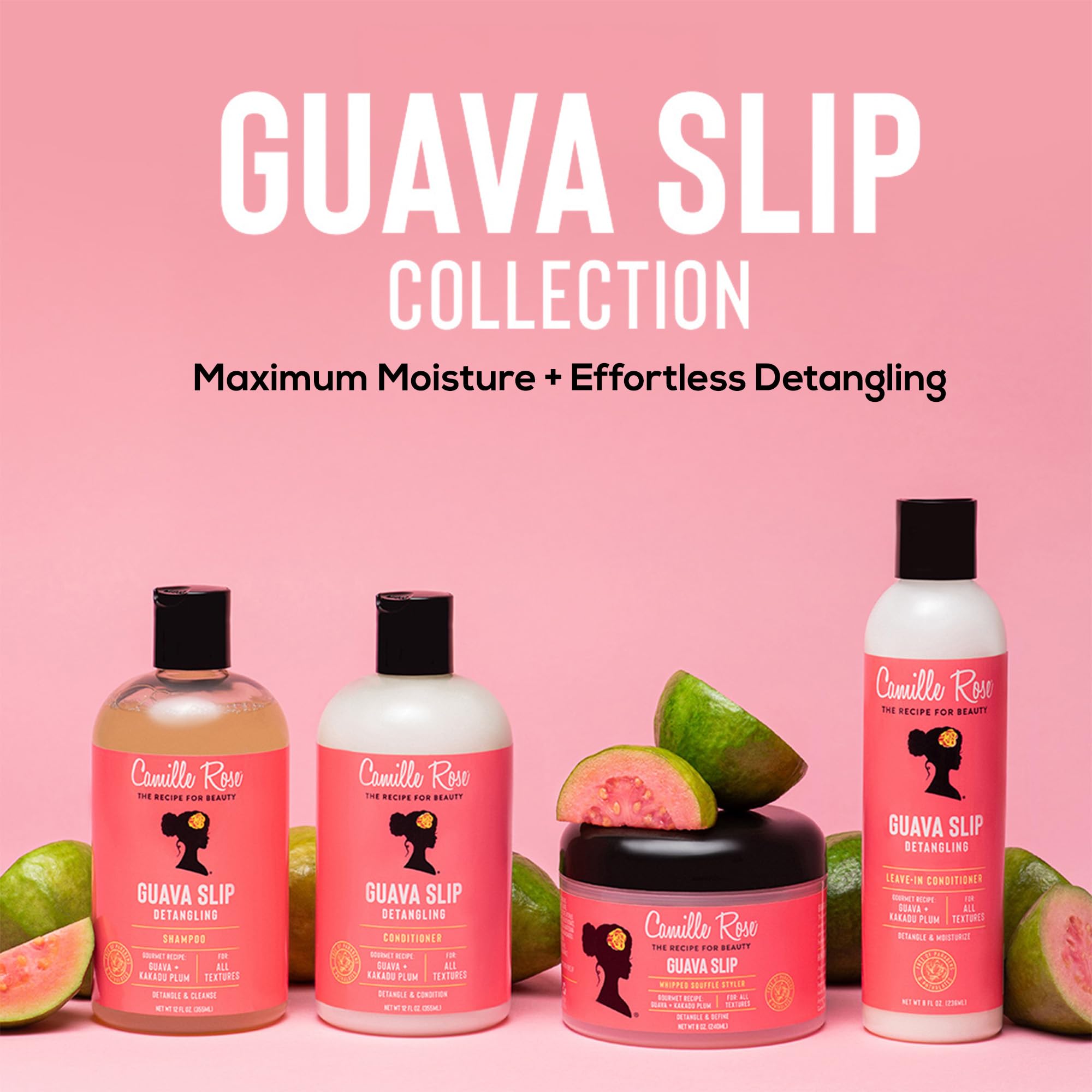 Camille Rose Guava Whipped Hair Cream – ingredientes gourmet que hidratan