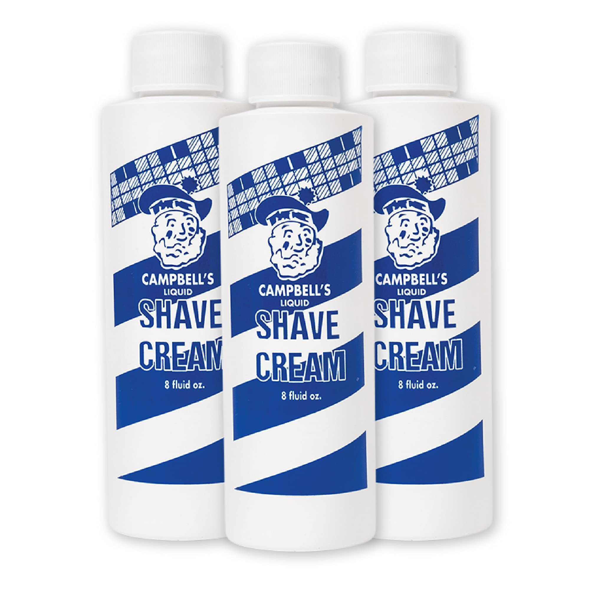 Crema de Campbell’s Liquida para afeitado, espuma cremosa para uso profesional.
