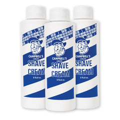 Crema de Campbell’s Liquida para afeitado, espuma cremosa para uso profesional.