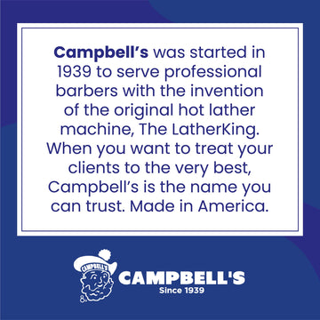 Uso diario en barbería con crema profesional Campbell’s.