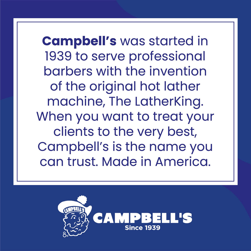 Uso diario en barbería con crema profesional Campbell’s.