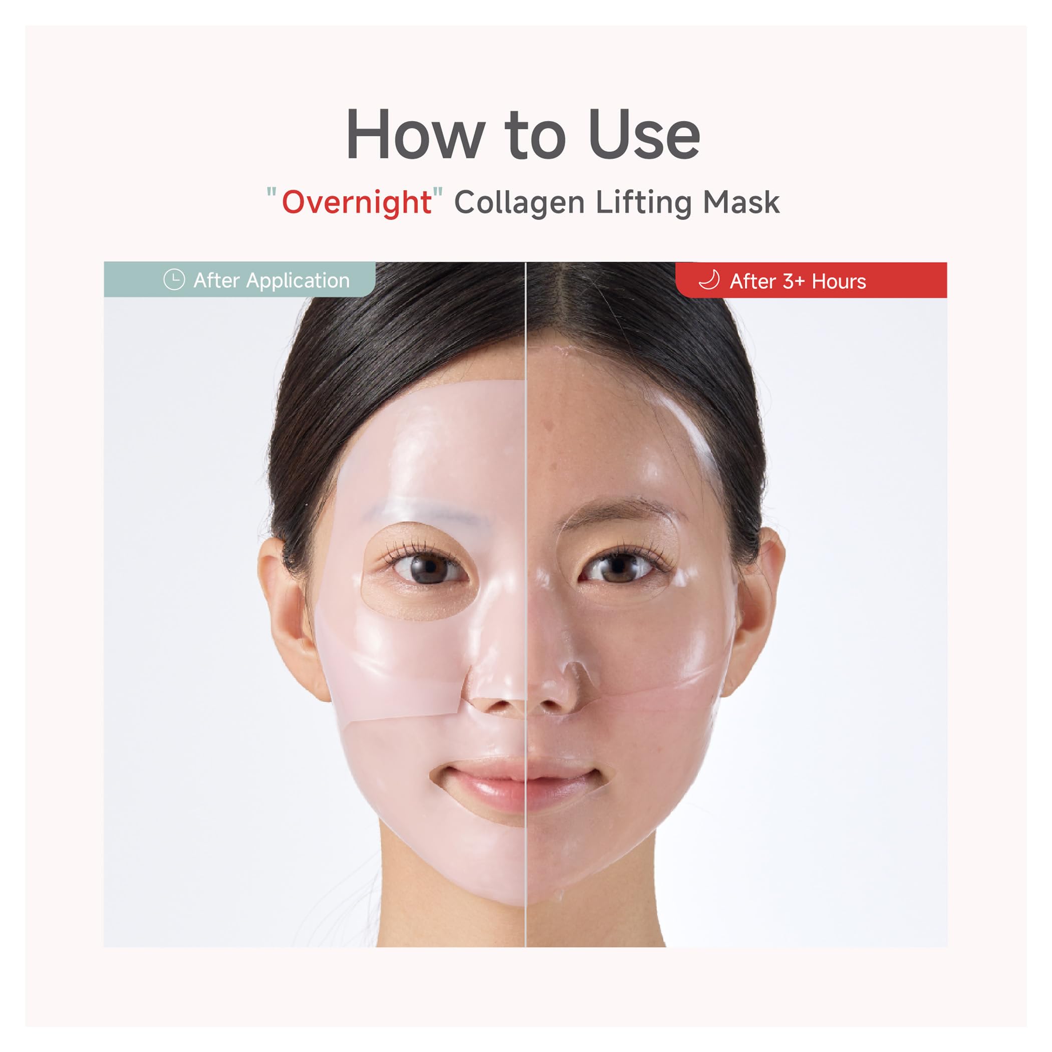 Uso nocturno para cuidado facial durante el descanso