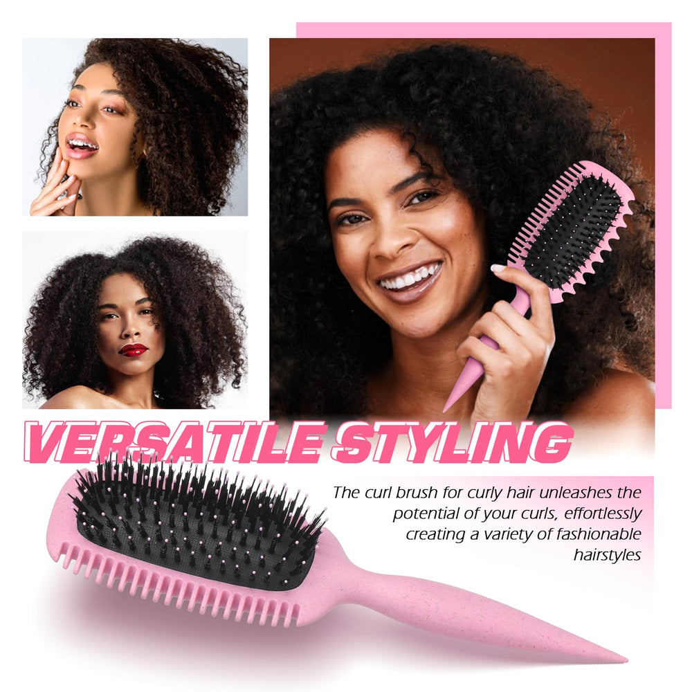 Candy Brush cerdas-nylon-y-jabali combinadas para rizos definidos.