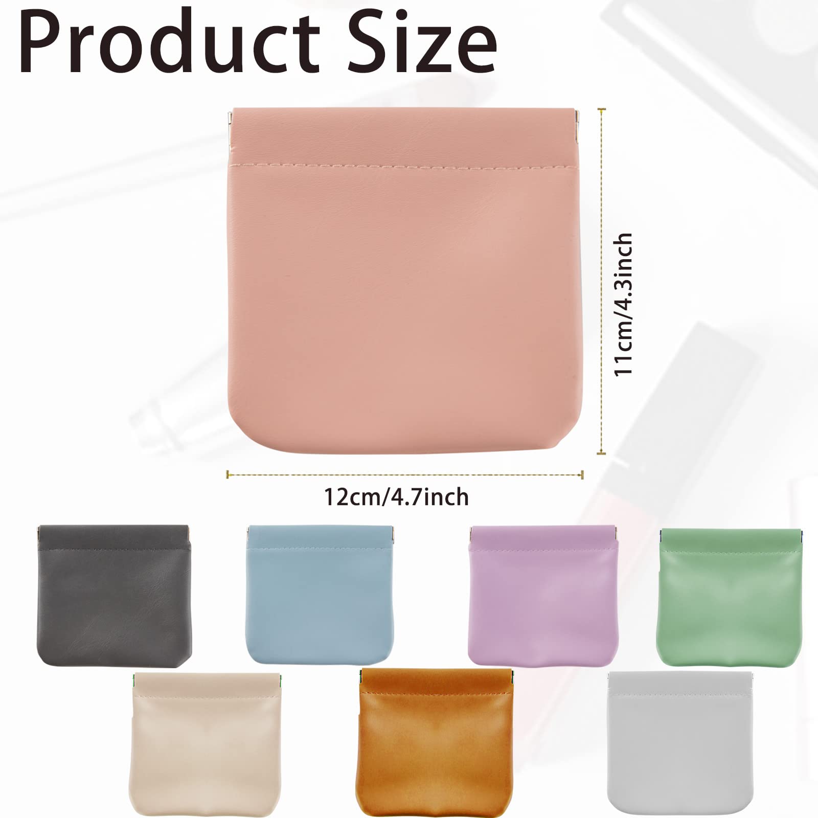 CANIPHA bolsa cosmética piel de cordero gris cielo, ideal para maquillaje y joyería.