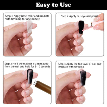 CANIPHA mango de madera del imán para manicura cómodo