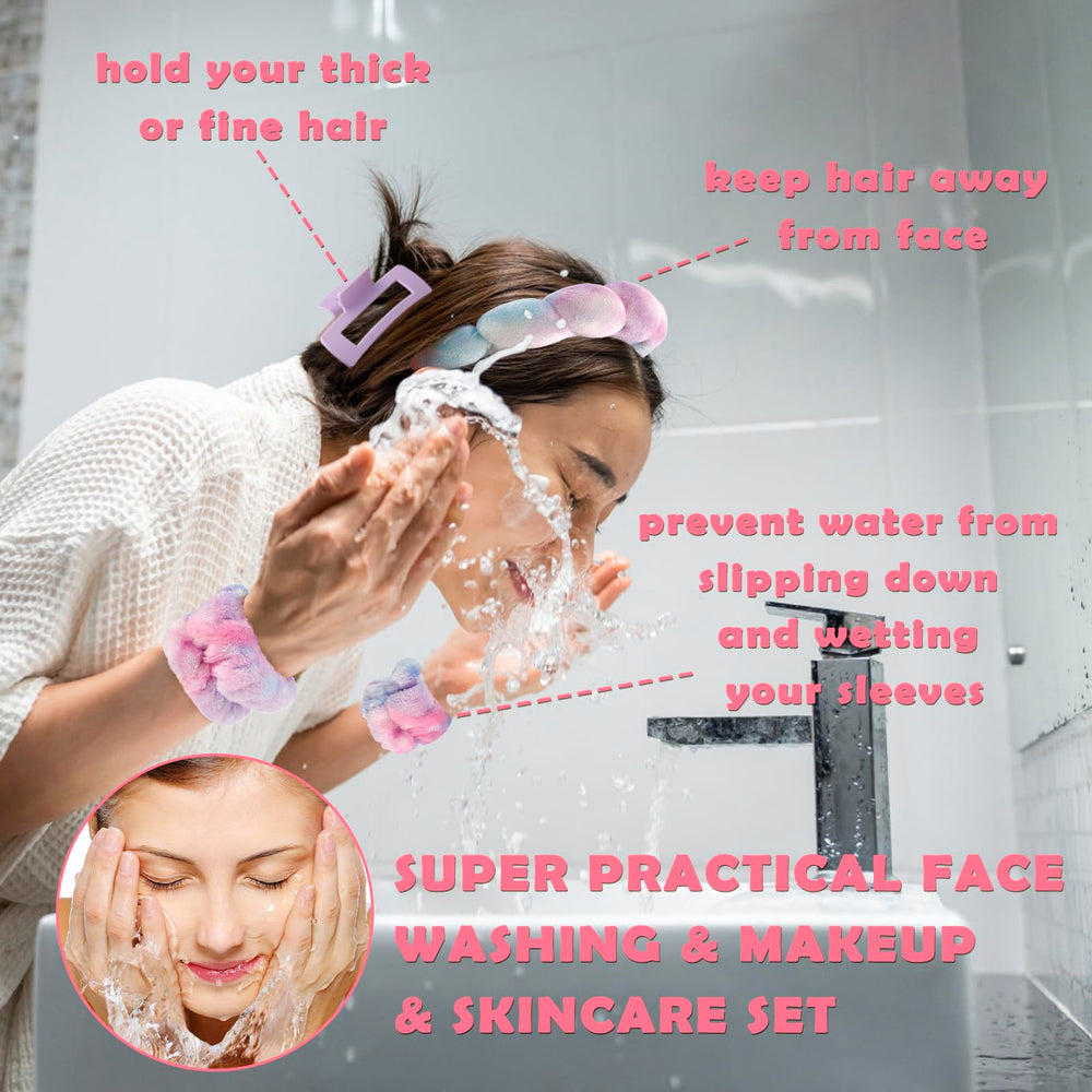 Canitor cinta cabeza spa nube, suave esponja y algodón para cabello fuera de la cara.