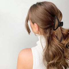 Canitor clip de pelo neutro mate, arco semicircular, ideal para recogidos rápidos
