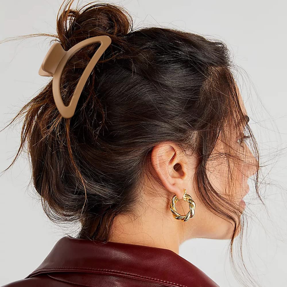 Canitor clip de pelo neutro mate, arco semicircular, acabado elegante para ocasiones