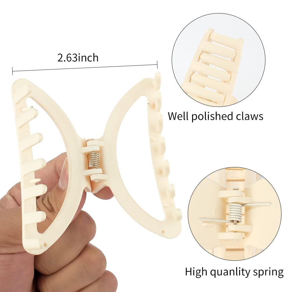 Canitor clip de pelo neutro mate, arco semicircular, regalo delicado para mujer o niña