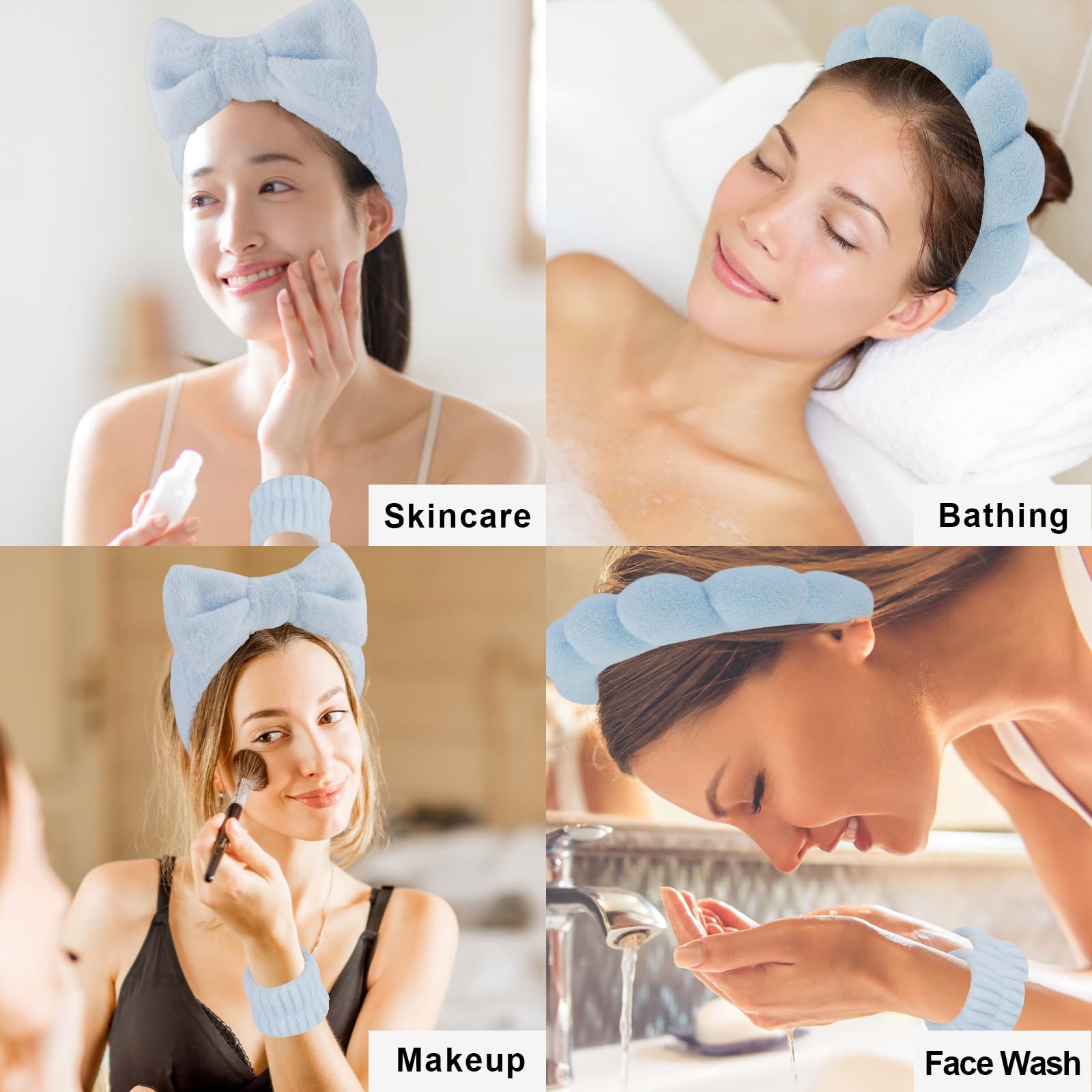 Canitor kit spa azul para cuidado de la piel.