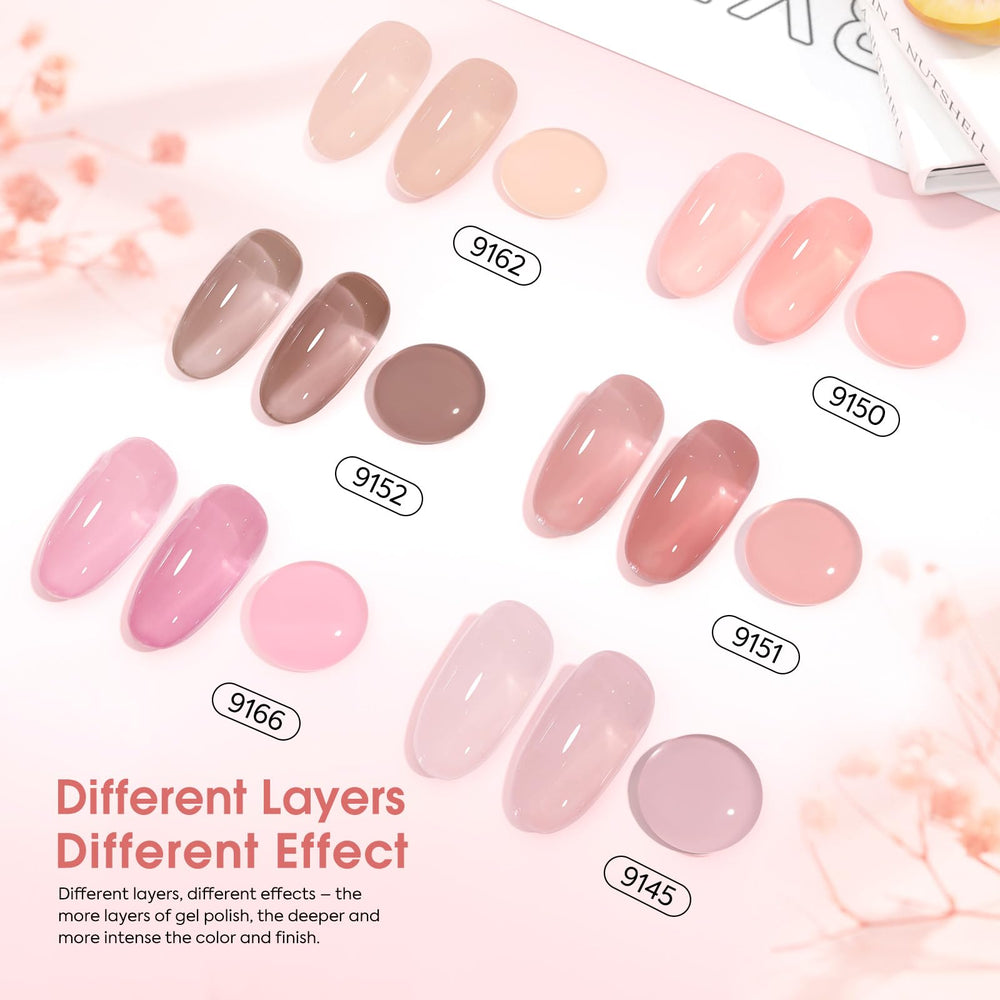 CANNI 6 Colors application brush close-up enables smooth, even gel application