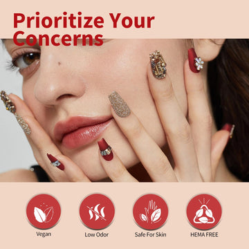 CANNI burgundy gel polish bottle for rich holiday nails