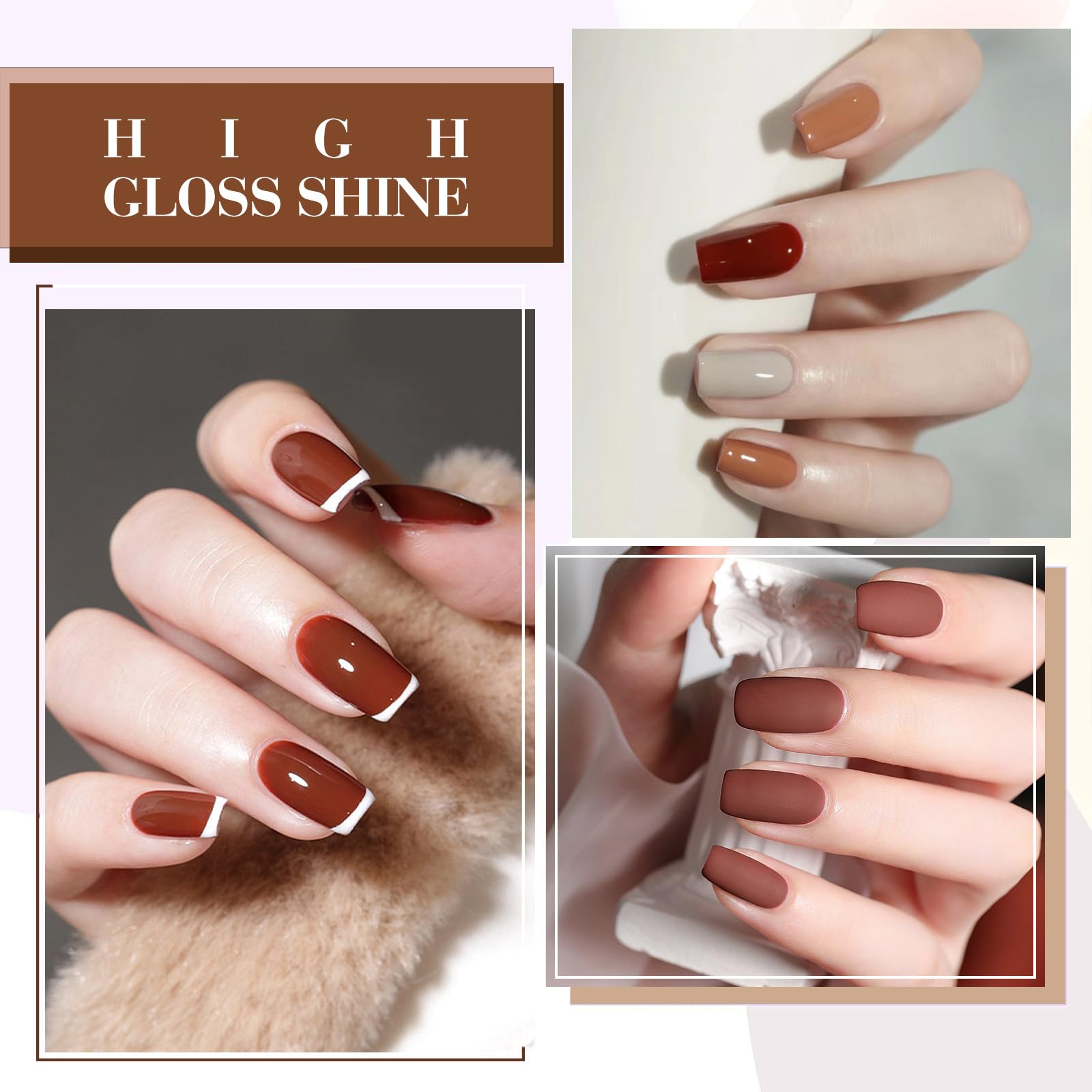 CANNI glossy finish bottle demonstrates quick dry shine for daily wear