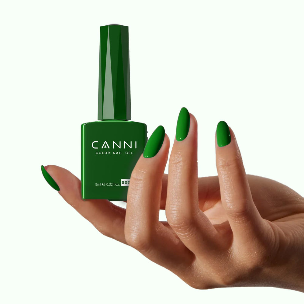 CANNI: acabado brillante de gel verde para casa