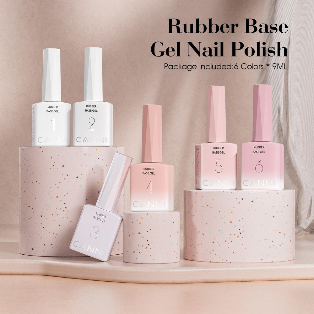 CANNI Base Gel Blanco Puro, base limpia y acabado nítido para uñas naturales.