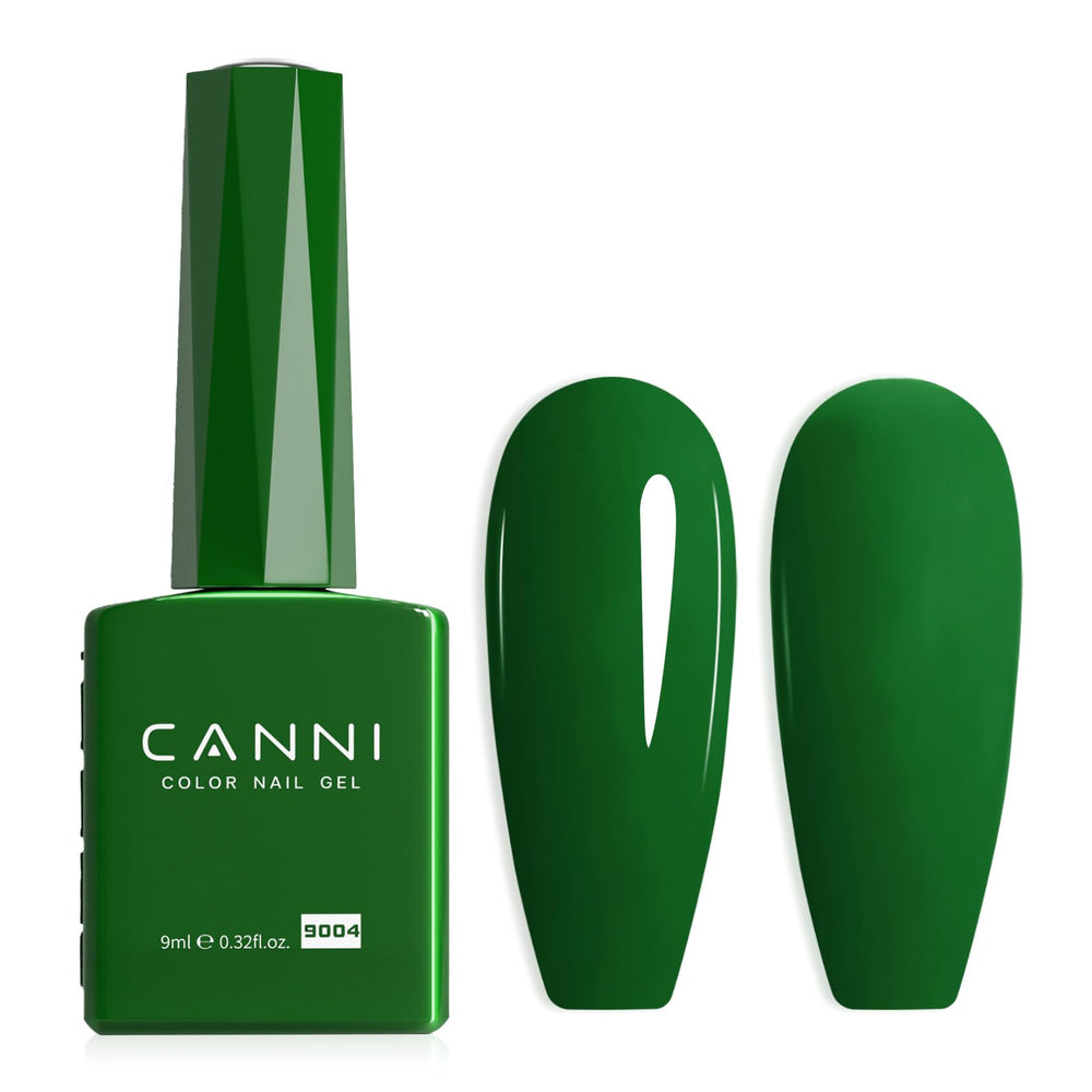 CANNI: botella de gel verde oscuro con vista precisa del color
