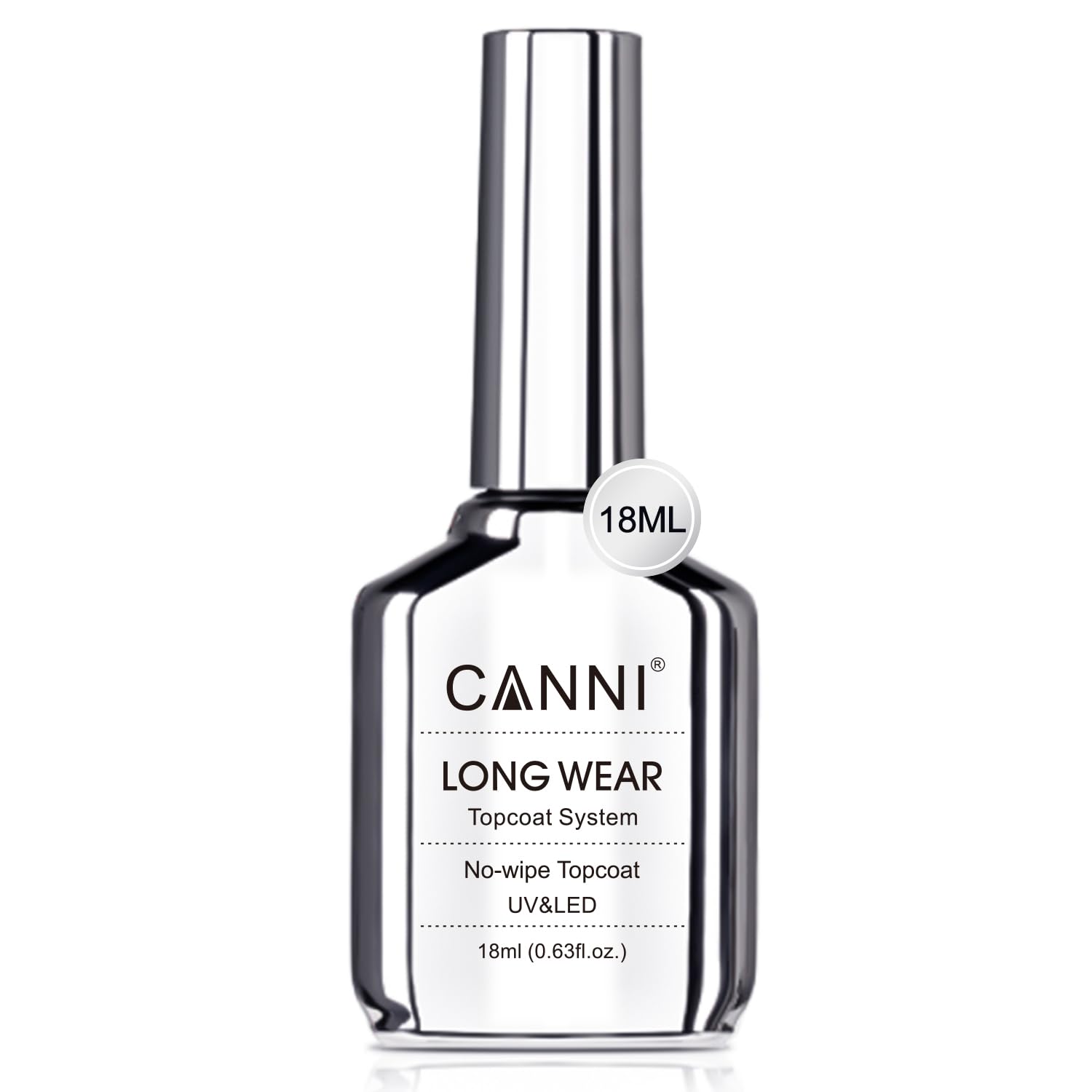 CANNI capa superior sin limpiar con brillo máximo para uñas