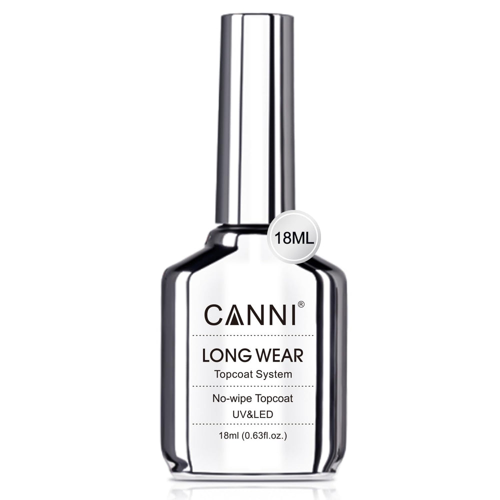 CANNI capa superior sin limpiar con brillo máximo para uñas