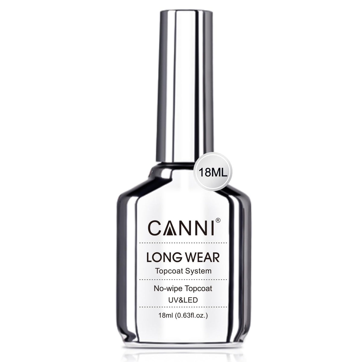 CANNI capa superior sin limpiar con brillo máximo para uñas