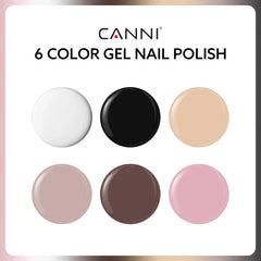 CANNI swatches display white, black, nude, pink for quick color preview