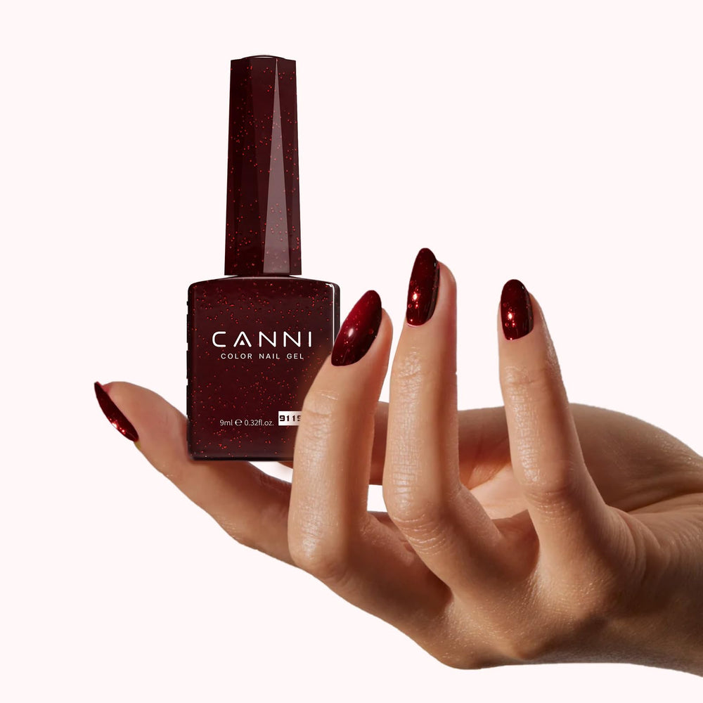 CANNI curado con UV/LED 90-120 segundos para cada capa.