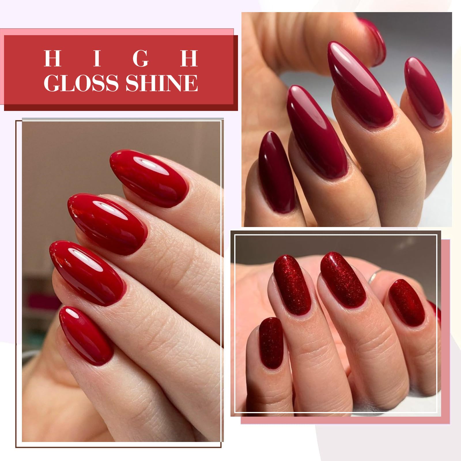 Ensemble de 6 teintes vernis gel CANNI varié pour tous les styles