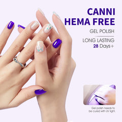 Esmalte gel de alto pigmento CANNI para color intenso y uniforme