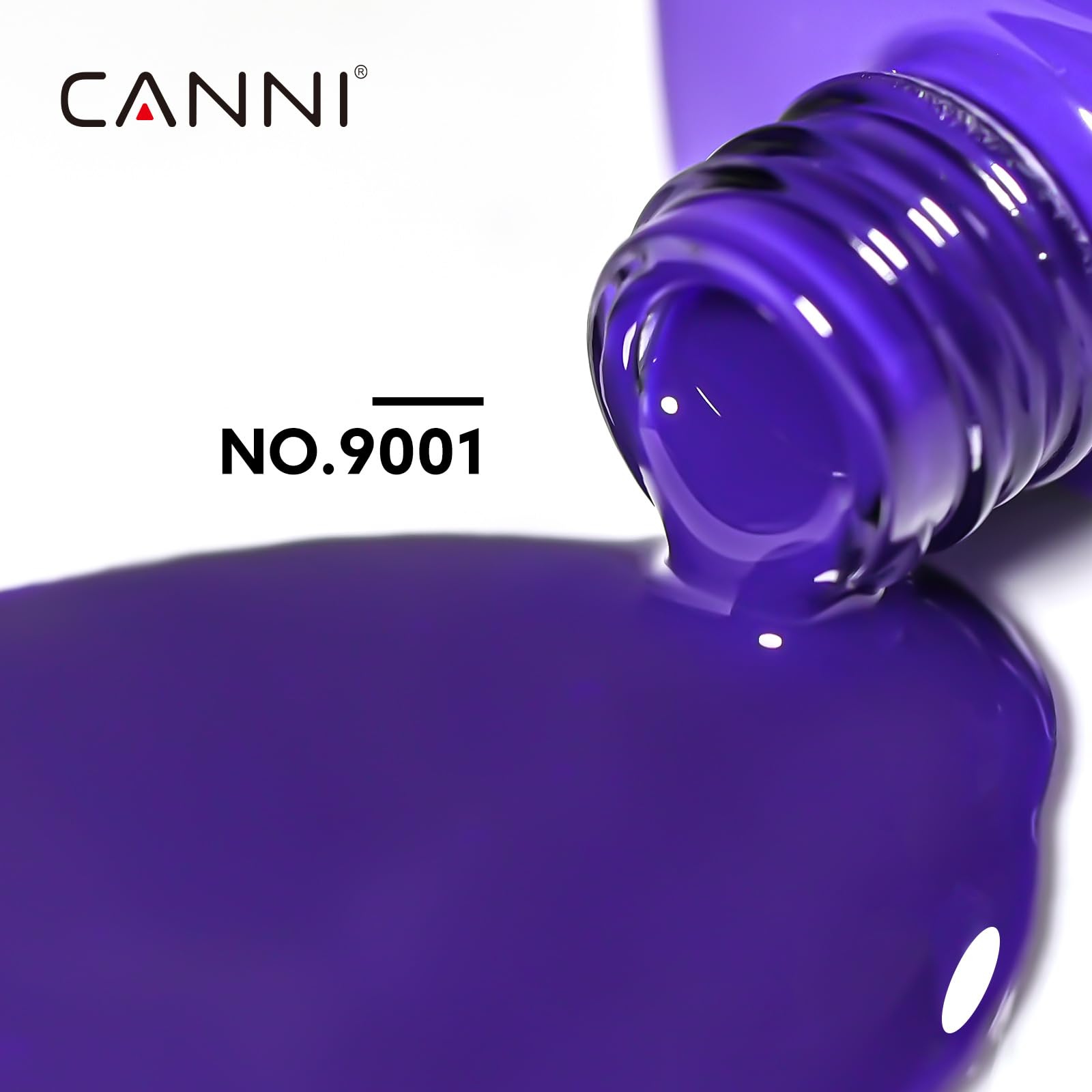 CANNI Esmalte gel azul marino en botella para cobertura uniforme